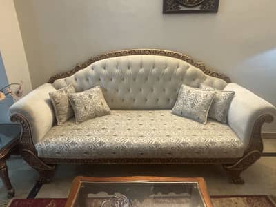 Sofa set 3+2+1+1 with table set 3 pieces