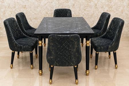 DINING TABLE WITH 6 SOFA CHAIRS URGENTLY FOR SELL