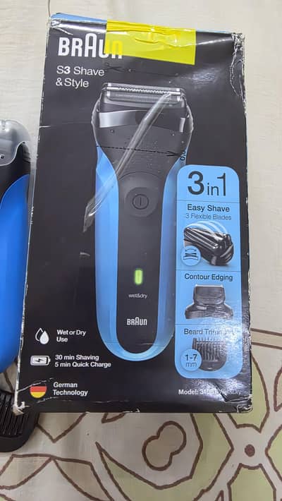 Braun Series 3 Shave & Style 3-in-1 Rechargeable Wet & Dry Shaver