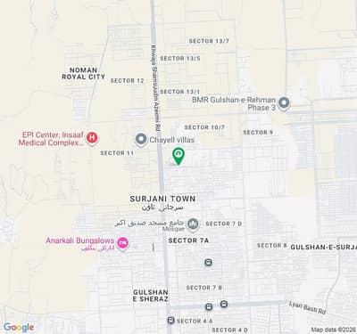Corner 100 Ft Road Facing Attractive Commercial Plot With G+5 Map