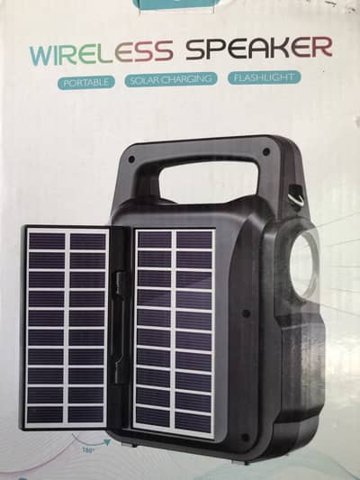 Greatnice GTS-1767 Solar Charging Wireless Speaker with Torch NEW ODER