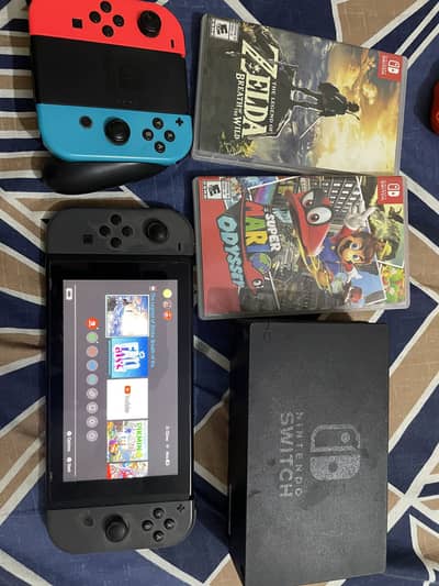 Nintendo Switch for Sale with 2 games