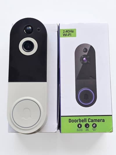 Smart Wi-Fi Video Doorbell Camera – AI Human Detection & Night Vision