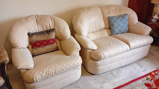 6 Seater Fabric Sofa Set