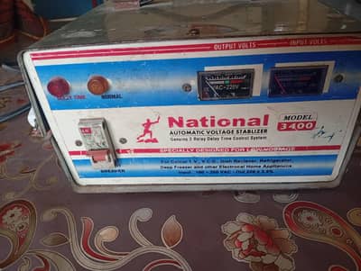 National automatic voltage stabilizer model 3400