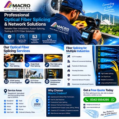 Professional Optical Fiber Splicing Service | Fusion Splicing | CCTV