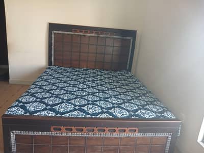 2 wooden double bed  without mattress