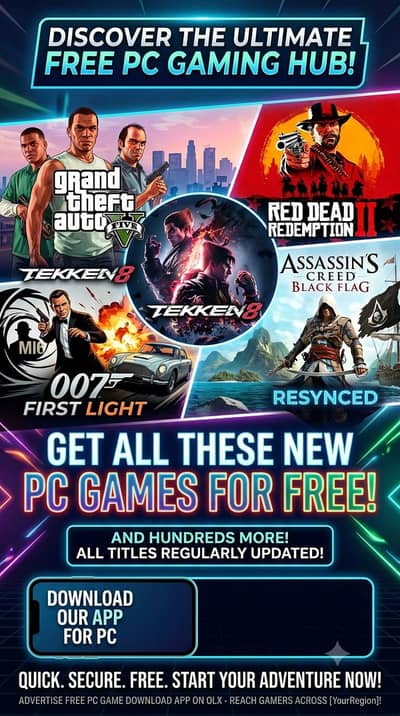 thousands of download free pc and consoles  all new games app link