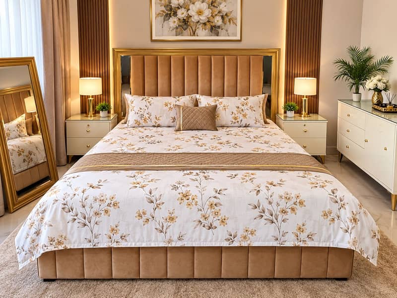 Bed set with dressing 0