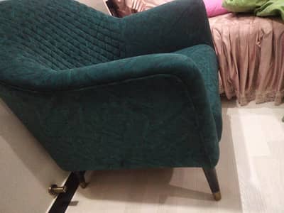green  sofa