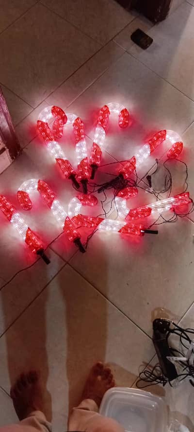 Candy Cane Pathway Lights (Pack of 8) - Christmas Decoration