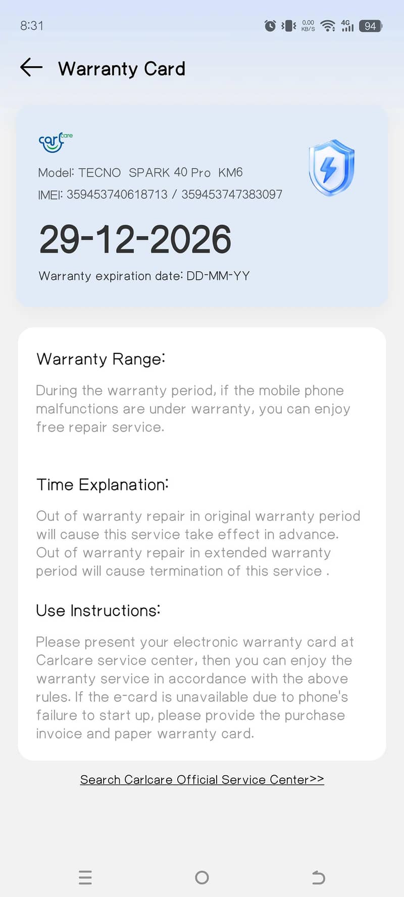 Tecno Other Model 10