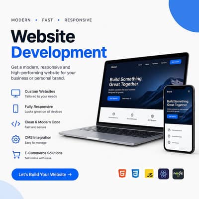 Web development will design complete website for you