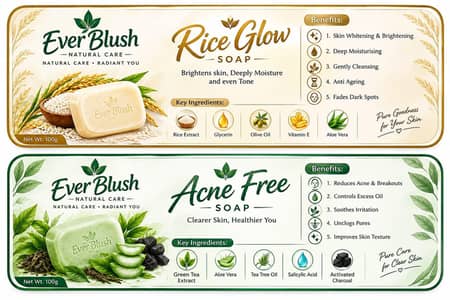 Rice glow soap and Acni soap