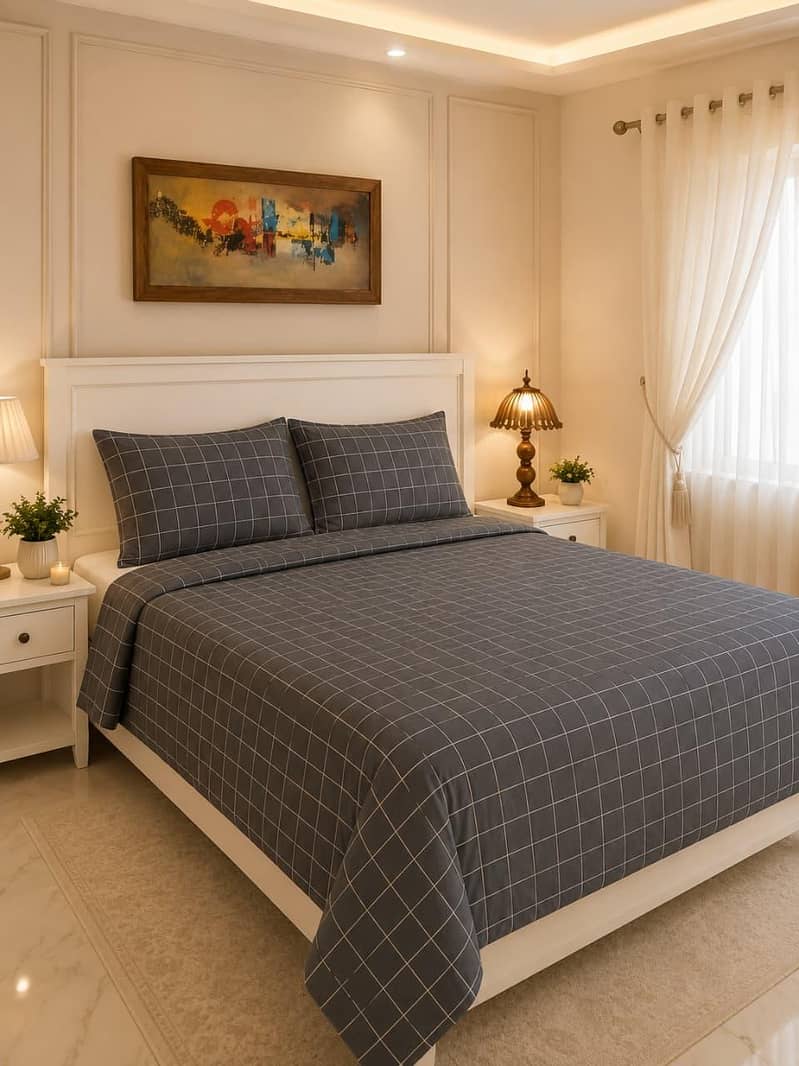 Export leftover King size bedsheets with pillows 4