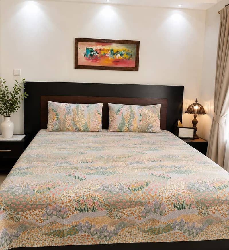 Export leftover King size bedsheets with pillows 6