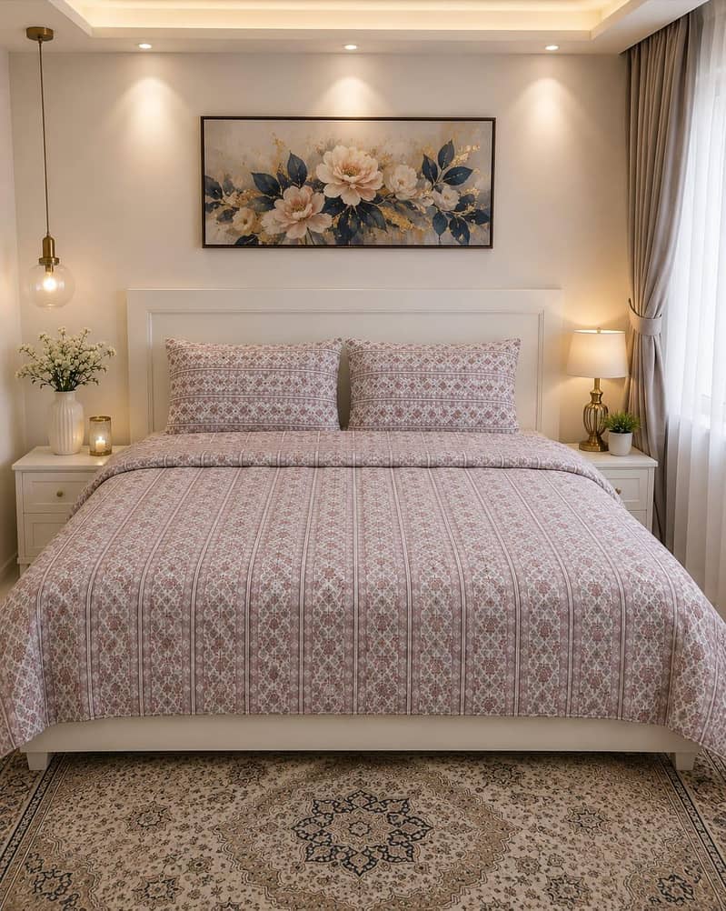 Export leftover King size bedsheets with pillows 11