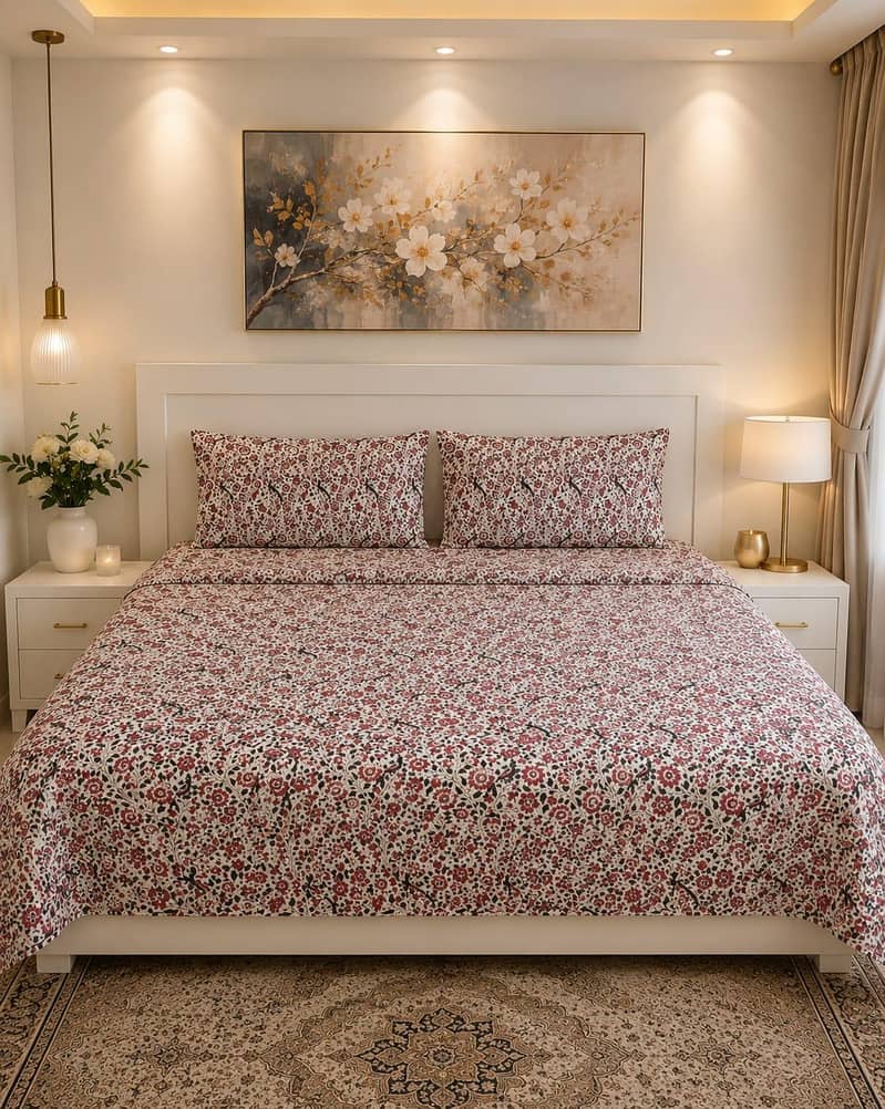Export leftover King size bedsheets with pillows 12