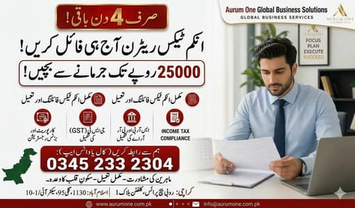 Filer, NTN, Company Registration, Private Limited SECP, FBR, SRP, PRA