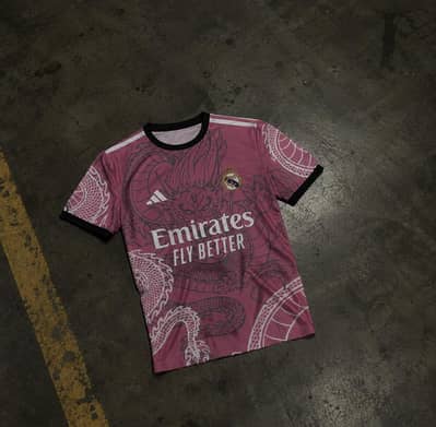 Ronaldo 7 Real Madrid pink jersey