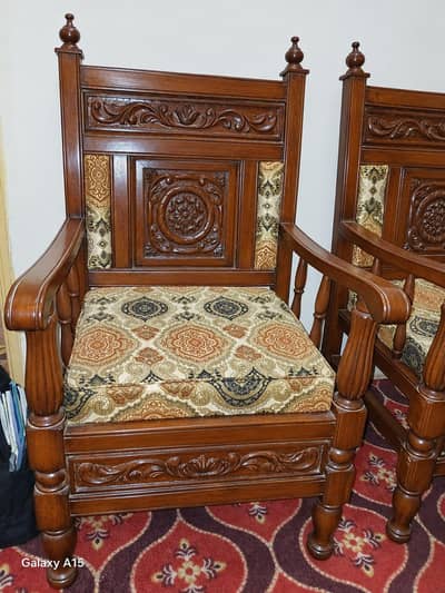 4 seater sofa set in chiniot design wooden