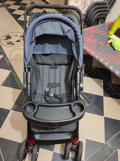 TINNIES BABY STROLLER REVERSIBLE HANDLE ROYAL BLUE