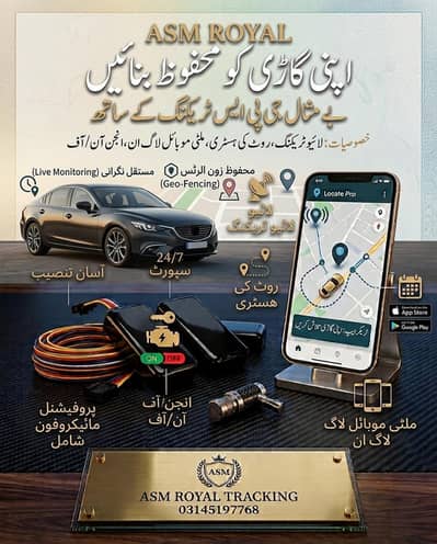 CAR TRACKERS/BIKE TRACKERS/GPS TRACKERS/CULTUS/MEHRAN/SUZUKI/CAROLLA/