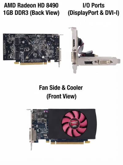AMD Radeon HD 8490 1GB DDR3 Graphics Card