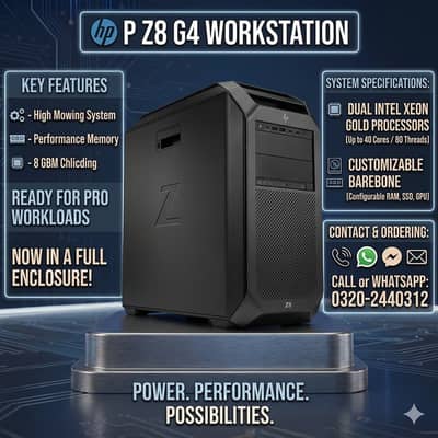 HP Z8 G4, Z6 G4, DELL T7920, T5820, LENOVO P920 DOUBLE XEON GOLD