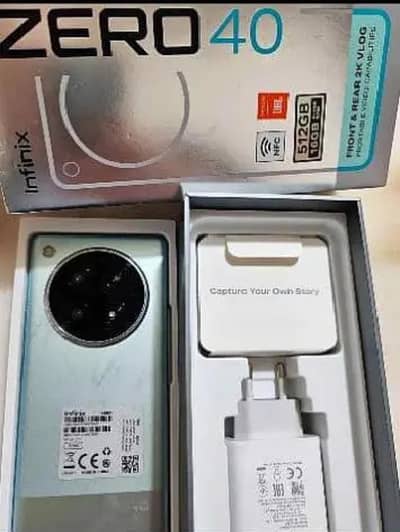 infinnix zero 40 4g 8+8 256 GB dual pta approved