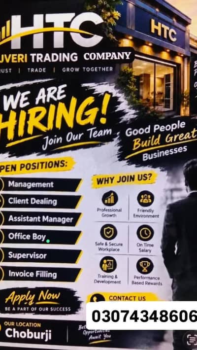 we are hiring HTC - HTC  company  chuburji