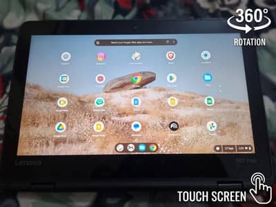 Chromebook 360 rotate + touch and keyboard 10 hour battery