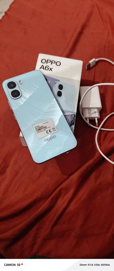 oppo A6x  4+4/128complete accessories 10/10