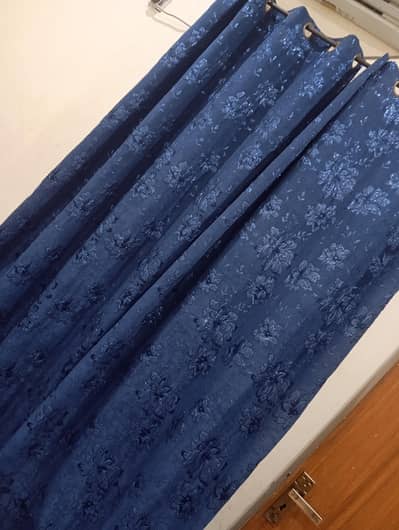 Beautiful nevay blue curtains. .