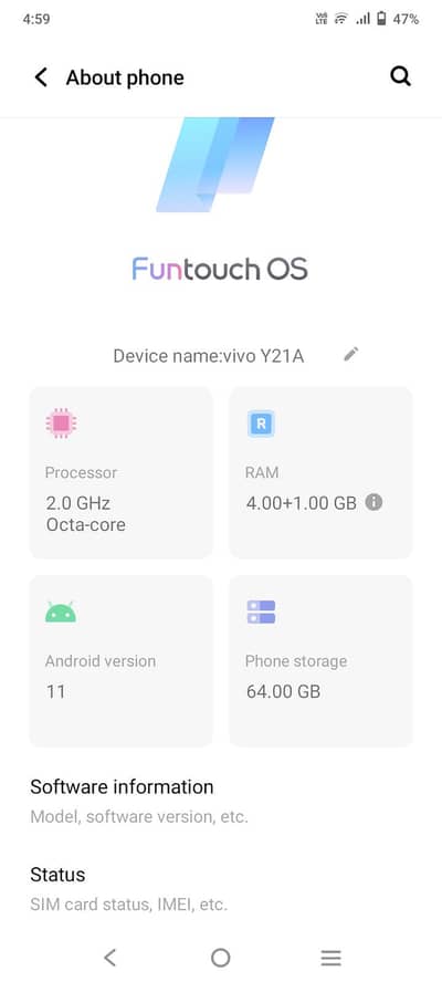 Vivo Y20 64 by 4