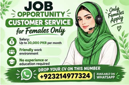 Customer Service Jobs for Females in Lahore | Apply Now