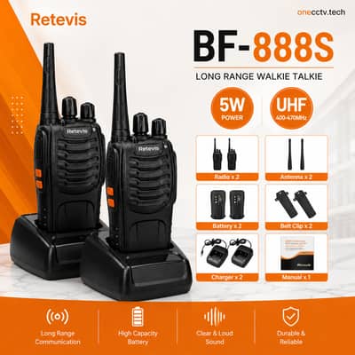 Baofeng BF-888S Walkie Talkie – Portable Two-Way Radio