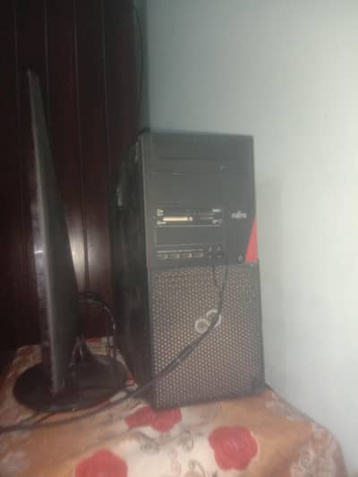 4gb rx460 nitro i5 4th gen 8/120 gaming pc complete setup 24 led