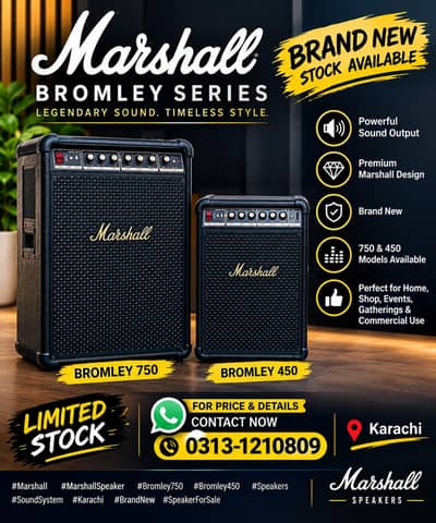MARSHALL BROMLEY 750 & 450 AVAILABLE