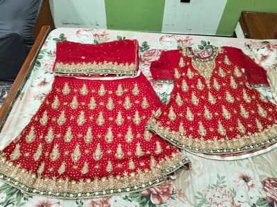 bridal lehnga and fancy dress