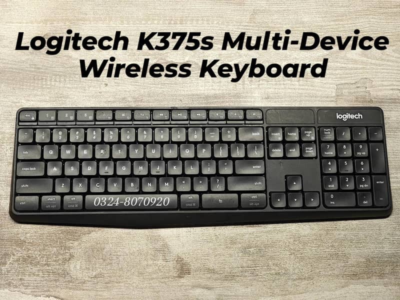 Logitech K375s Multi-Device Wireless Keyboard - Bluetooth 0