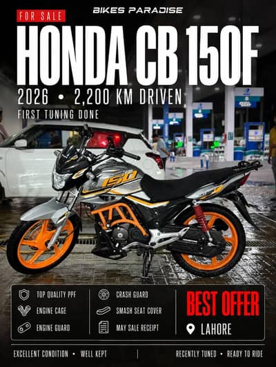 Honda CB 150F 2026 – Like New | 2,200 km Driven | Fully Loaded