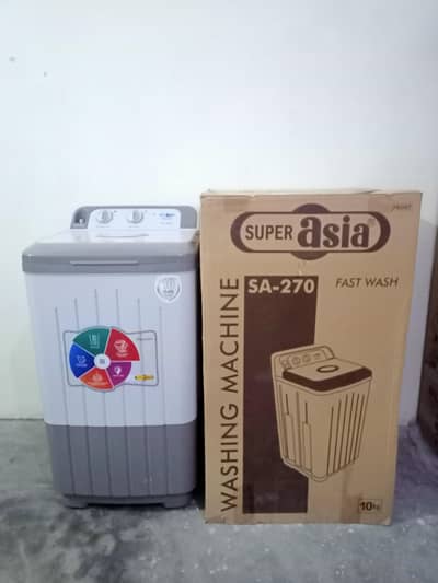 SUPER ASIA SA-270 10KG WASHING MACHINE|10 YEAR WARRANTY| 10/10