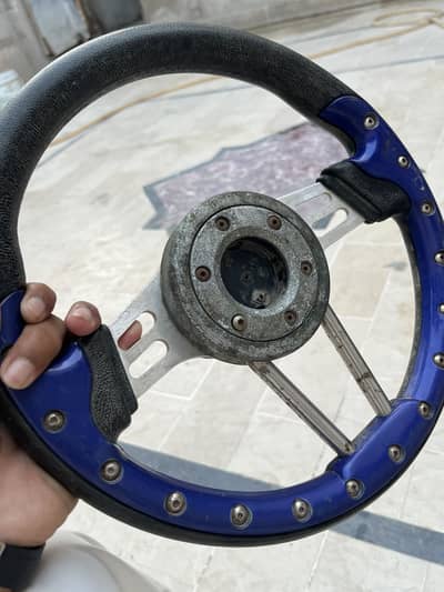 Bule Sports Stearing Full Heavy Look Best Stearing for Car