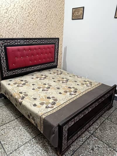 Double Bed with Mattress for Sale