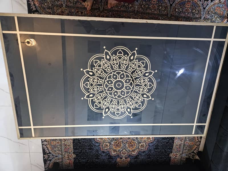 L shape sofa with large size table 2