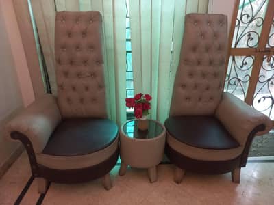 High back chair for bedroom