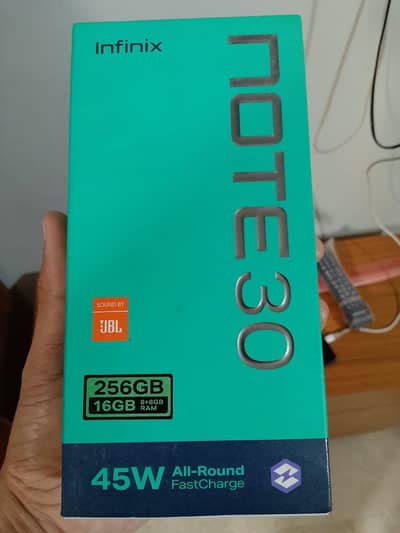Infinix Note 30 8+8  & 256 GB One Hand Use Condition.