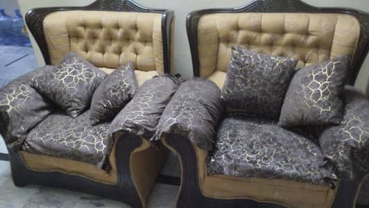 sofa set (3+2) with centre and side tables