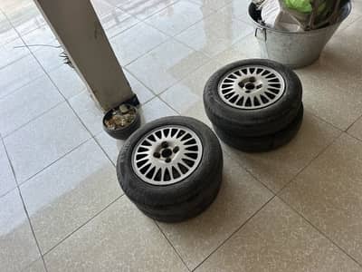 13 Inch Japanese Imported Rims with 2025 Tyres alto cultus small cars